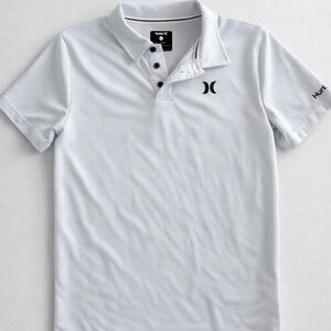 Hurley Kids Light Gray Polo Shirt